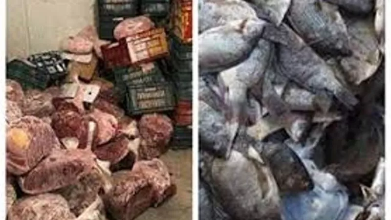 ضبط 2,4 طن مصنعات لحوم ودواجن وأسماك غير صالحة للإستهلاك الأدمى بالجيزة