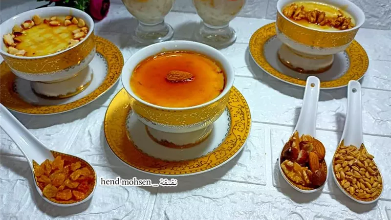 اطيب وألذ عاشورا بالكريم كراميل..مطبخ صابرين