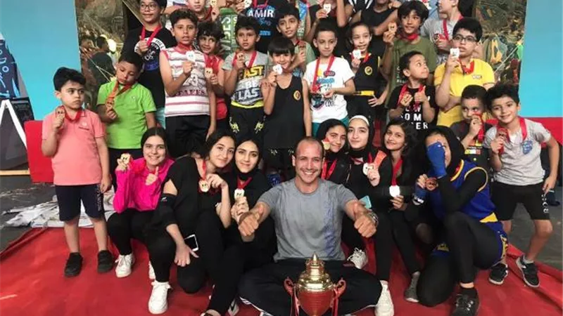 فوز اللاعبة جنا مصطفي بالمركز الأول في بطولة الجمهورية في لعبة الكيك بوكسينج