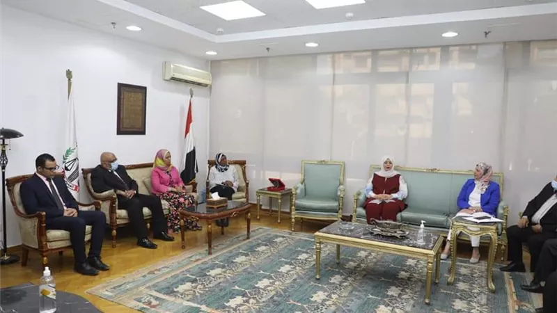 مديرة القومي للبحوث تستقبل وزيرة الشئون الاجتماعية الليبية