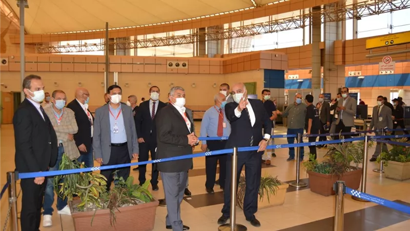 اللجنة العليا للتفتيش الأمني والبيئي بالمطارات في زيارة تفقدية بمطار شرم الشيخ