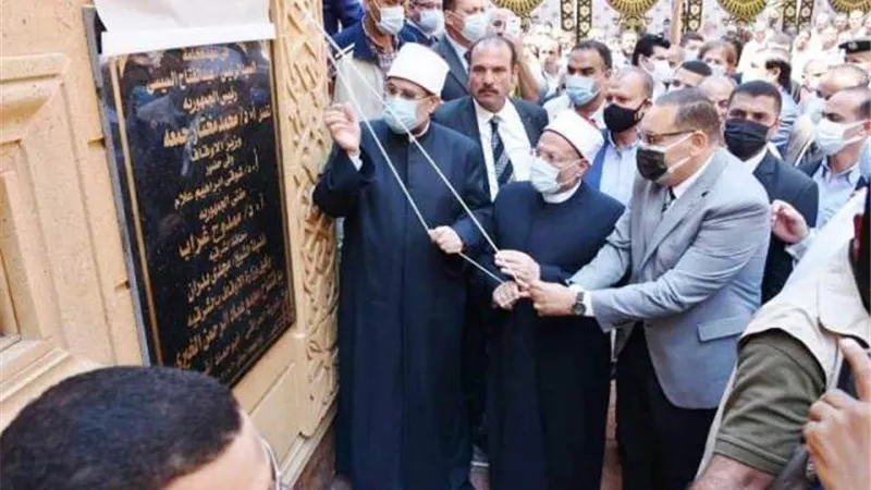 وزير الأوقاف والمفتي ومحافظ الشرقية يفتتحون مسجد عباد الرحمن بقرية العراقى