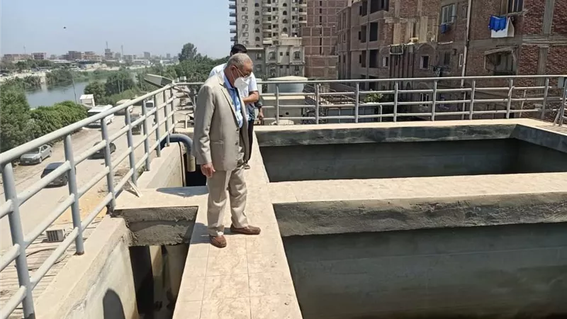 رئيس مياه القليوبية يتابع سير العمل بمحطات الخصوص و الخانكة و سرياقوس