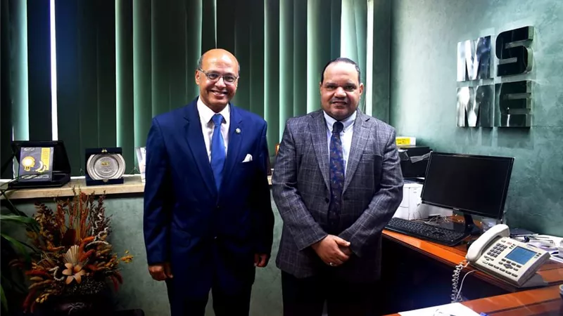 عميد المشروعات الصغيرة والمتوسطة بجامعة بني سويف يزور جهاز تنمية المشروعات