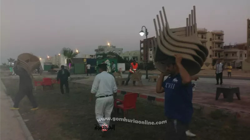 استمرار حملات جهاز العاشر من رمضان ليلا ونهارا للقضاء على العشوائية والوصول الى مظهر حضارى للمدينة