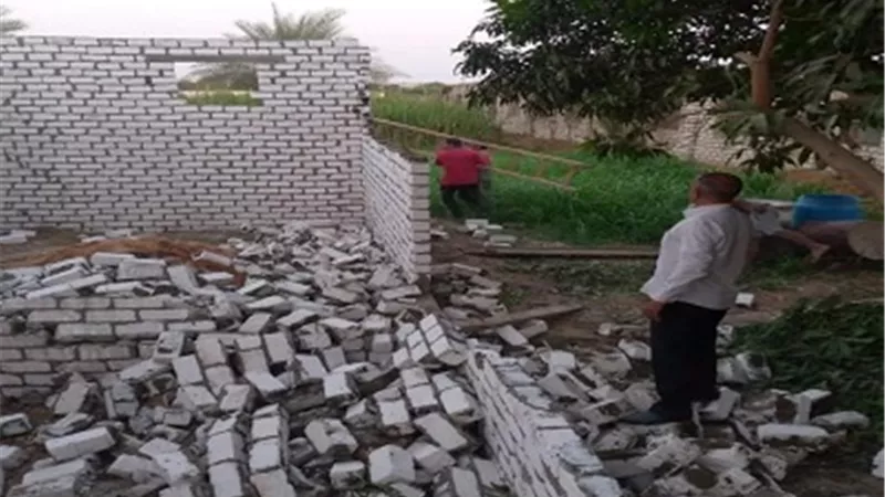 حملات إزالة التعديات على الأراضي مستمرة فى المنيا