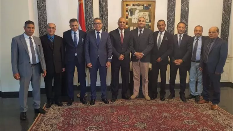 السفير المصري بفيينا يستقبل اتحاد المصريين بالخارج
