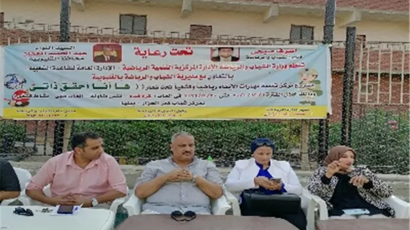 وكيل الشباب والرياضة بالقليوبية يشهد تنفيذ مشروع 