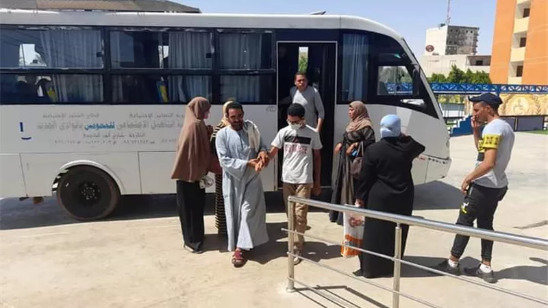 مركز تأهيل حسن حلمى يستقبل رحلة فلسطين من ذوى الاحتياجات بالوادى الجديد