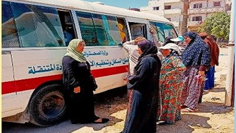 من حقك تنظمى - شعار قافلة طبية بألعامرية