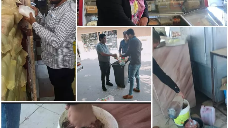 اعدام (٥٦٧) كيلو أغذية متنوعةفي حملة من فريق رقابة الاغذية علي المطاعم والكافيهات بدمياط