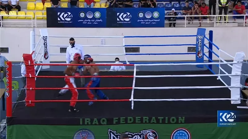 أحمد اليباوي يحصد أول ميدالية في البطولة العربية للكيك بوكسينج بالعراق