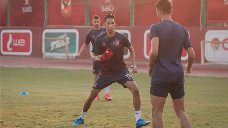 بدر بانون ينتظم في تدريبات الاهلى الجماعية