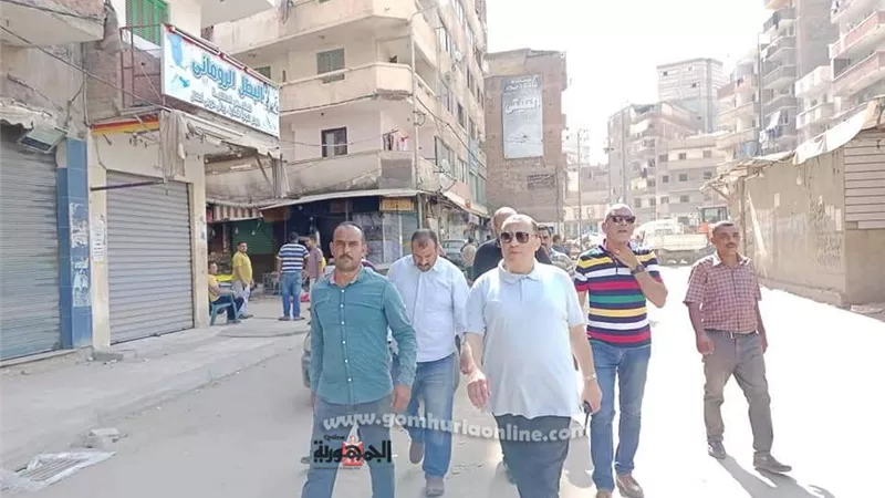 رئيس حى منتزة ثان يتابع حالة شارع المعهد الديني