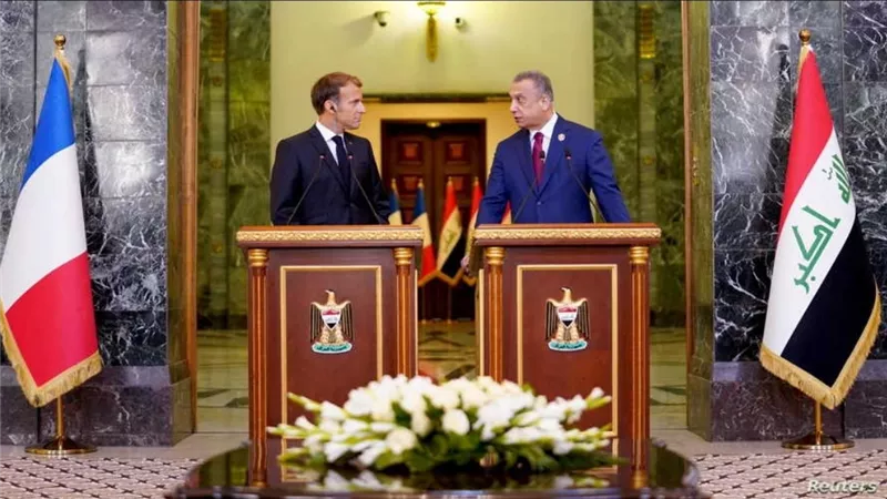 ماكرون: نواصل الالتزام بالوقوف بجانب العراق في مواجهة الإرهاب