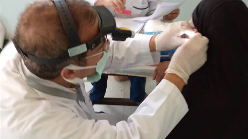 علاج ١٢٤٨ مواطنا بالمجان في قافلة طبية بدمياط