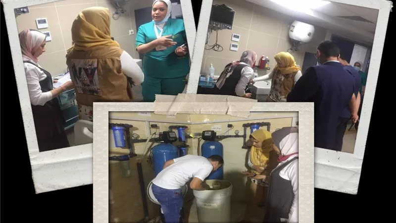 وكيل مديرية الصحه بمطروح تتفقد اقسام الغسيل الكلوي بالحمام والعلمين