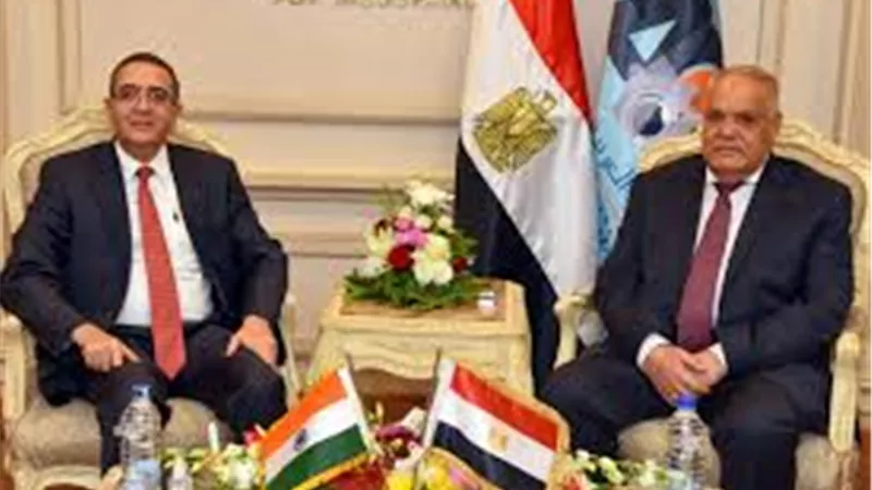 التراس يبحث تعزيز التعاون مع سفير دولة الهند تبادل ونقل الخبرات في كافة مجالات الصناعة وتدريب الكوادر البشرية
