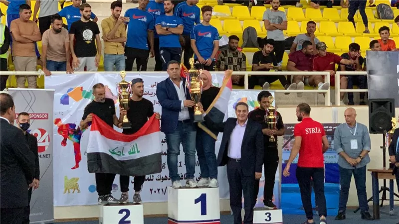 المنتخب الوطنى للكيك بوكسينج يحصد المركز الأول في البطولة العربية بالعراق