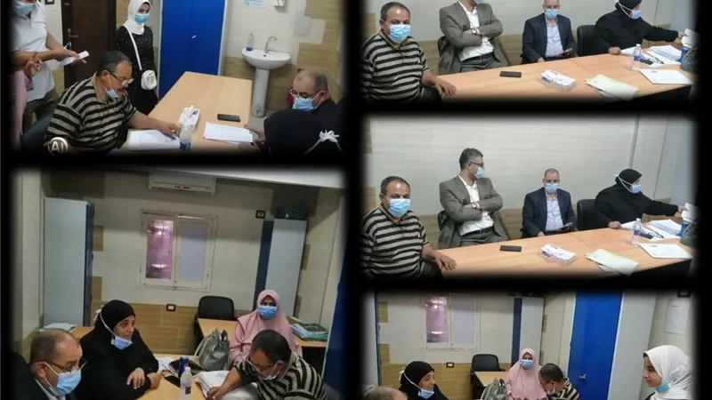 مدير التأمين الصحى يقود اختبارات قبول الطالبات للالتحاق بمدرسة تمريض مستشفى المبرة بالزقازيق
