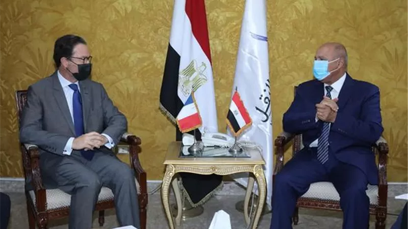 وزير النقل يلتقي السفير الفرنسي بالقاهرة بمناسبة انتهاء فترة عمله في مصر