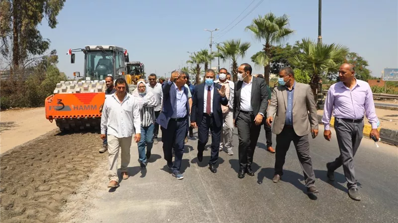 محافظ المنوفية: تطوير ورفع كفاءة طريق شبين الكوم - قويسنا بإستخدام تقنية ( FDR )المتطورة