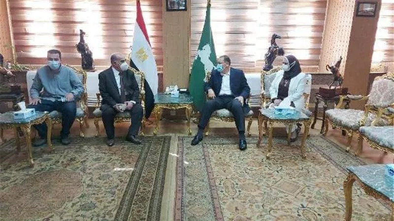 غراب يستقبل رئيس البنك الزراعي المصري