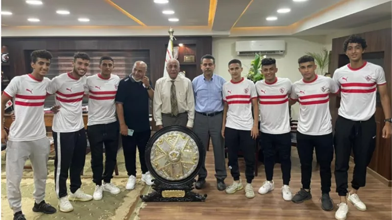 الزمالك يوقع عقودًا احترافية مع سباعي 2003