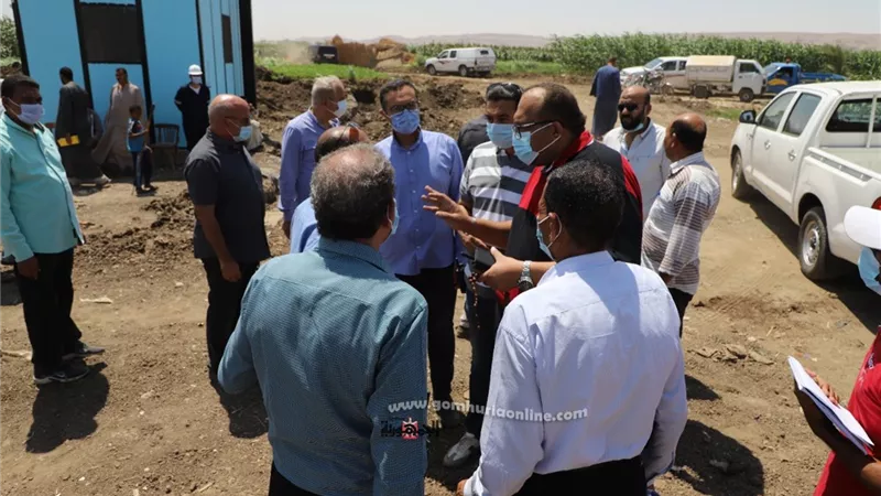 رئيس شركة مياه اسيوط يتفقد محطة مياه ريفا الجديدة ومتابعة المشروعات الجارية