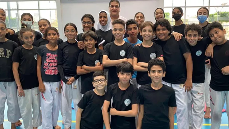 اجراء الاختبارات لموهوبي القاهرة المنضمين لمشروع الموهبة والبطل الأوليمبي بمركز التنمية الشبابية بالجزيرة