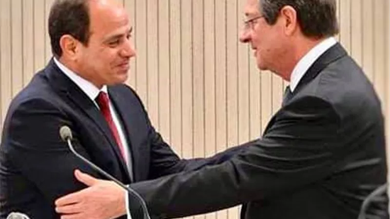 عقد مباحثات بين الرئيس السيسى ونظيره القبرصى