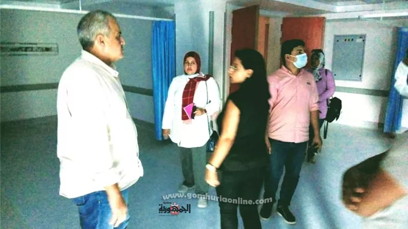 وكيل وزارة الصحة بالبحرالأحمر يتفقد أعمال التطوير ورفع الكفاءة بمستشفي حميات الغردقة.صور