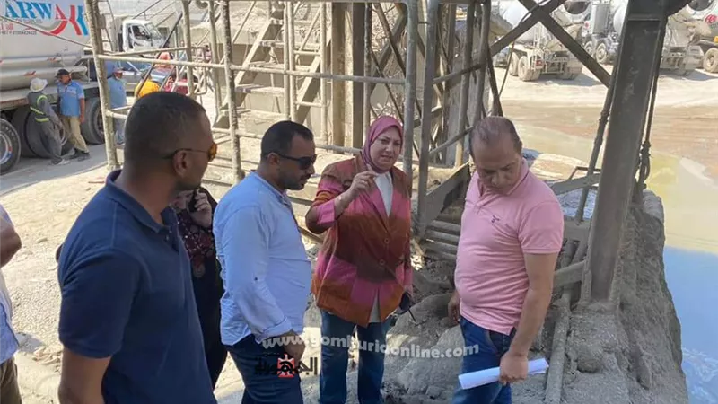 رئيسة حي غرب غلق وتشميع شركه خاصة للخرسانة الجاهزه