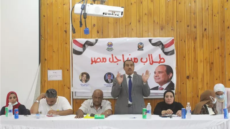 لقاء توعوى لطلاب جامعة جنوب الوادى للمشاركة فى المشروع القومى لمحو الأمية .. بالبحر الأحمر