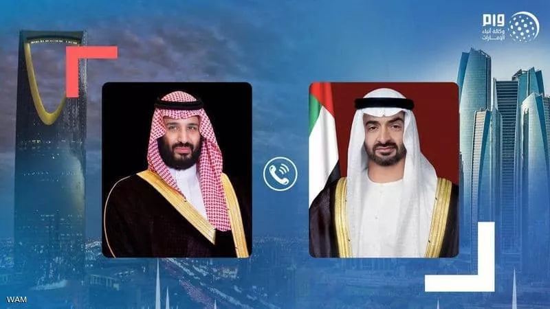 محمد بن زايد يبحث مع محمد بن سلمان عددًا من قضايا المنطقة