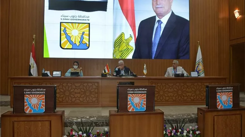 فودة يزف عدة اخبار سارة لاهالى جنوب سيناء نتاج لقاءة مع فضيلة شيخ الازهر