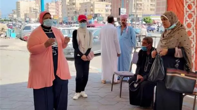 استمرار حملات التثقيف الصحي الميداني بمطروح