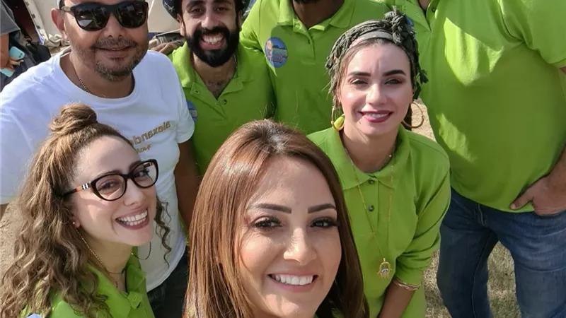 بشرى برفقة محمود الليثي ونور قدري وطاهر أبو ليلة من كواليس 