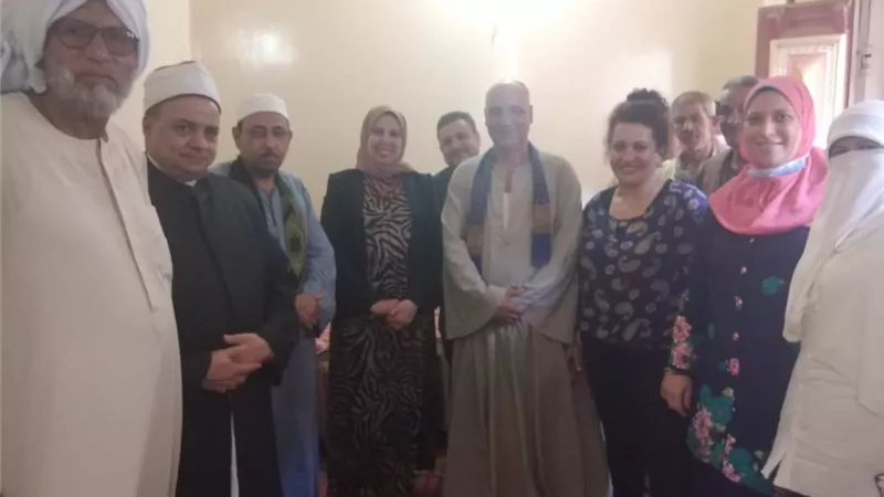 وفد بيت العائلة بساحل سليم يقدم التهنئة لأسرة الطفل المخطوف