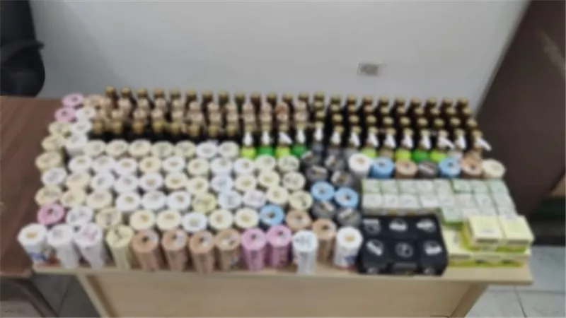 ضبط 363 عبوة من أدوية ومستحضرات تجميل مجهولة بالغردقة
