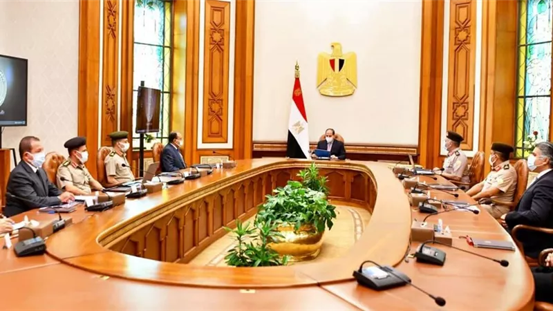الرئيس السيسي يطلع على تصميم الجدارية الكبرى لمدينة مصر الدولية للألعاب الأولمبية