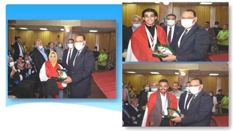 تكريم الأبطال الرياضيين فى عيد الشرقية القومى