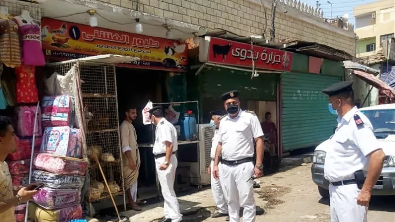 ١١٠ محضر وإزالة إدارية فى حملة لشرطة المرافق بالأقصر