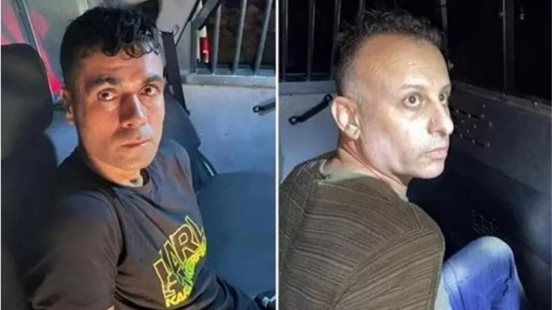 شاهد أول صورة للأسرى الهاربين من سجن جلبوع بعد اعتقالهم.. فيديــو