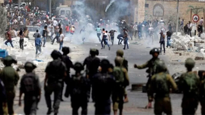 الهلال الأحمر الفلسطينى: إصابة 174 مواطنا فى مواجهات مع قوات الاحتلال بنابلس