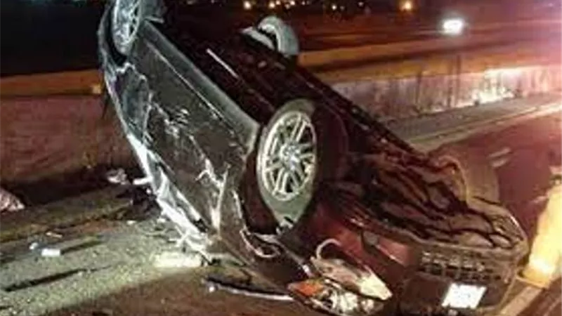 بالأسماء ..مصرع شخص وإصابة 6 آخرين في حادث انقلاب بالإسماعيلية