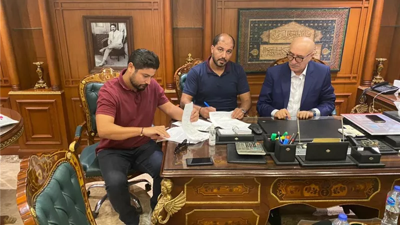 حلبية استقبل المدير الفني الجديد للمصري
