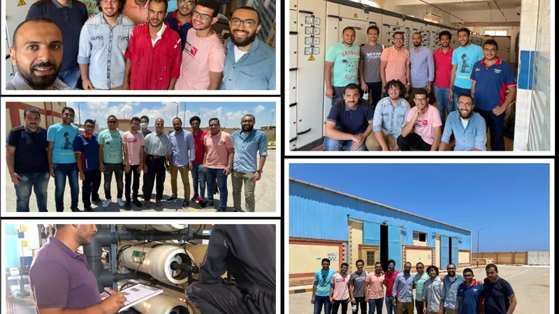 ١٢٥طالب وطالبة من كليات مختلفة ينهون تدريبهم الصيفي داخل مركز تدريب شركة مياه مطروح
