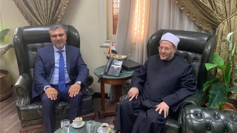 مفتي الديار المصرية يستقبل رئيس اتحاد الاذاعات الاسلامية
