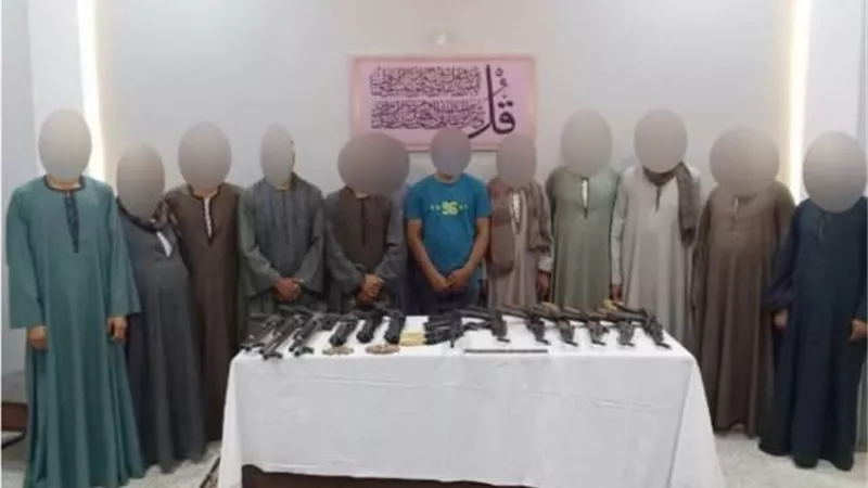 ضبط 15 قطعة سلاح نارى فى حملة أمنية .. بأسيوط